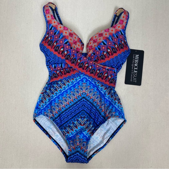MIRACLE SUIT One Piece Swimsuit Size 12